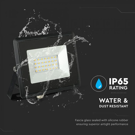 20W LED Floodlight SMD E-Series Black Body Green IP65