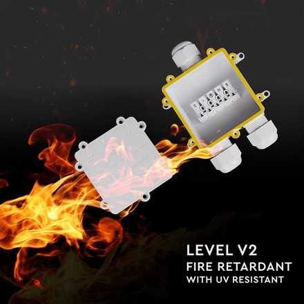 SKU 5981 Влагозащитена Кутия Бяла 3х8-12мм IP68 с марка V-TAC