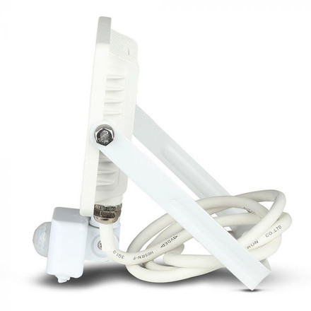 LED Прожектор със сензор 20W 6400К SAMSUNG ЧИП Бяло Тяло SKU 450 V-TAC