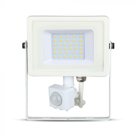 30W LED Sensor Floodlight SAMSUNG CHIP Cut-OFF Function White Body 6400K