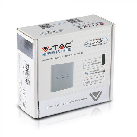 SKU 8423 WIFI SMART Touch Ключ Единичен Черен с марка V-TAC