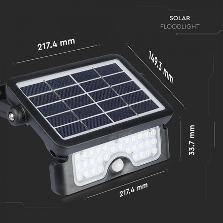 5W LED Solar Floodlight 4000K
