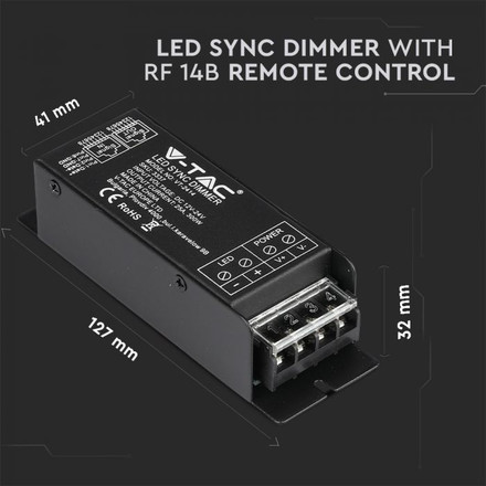 SKU 3337 LED Sync Dimmer With BF 14B Remote Control с марка V-TAC