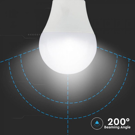LED Bulb - 9W E27 A60 Thermoplastic 3Step Dimming 6000K