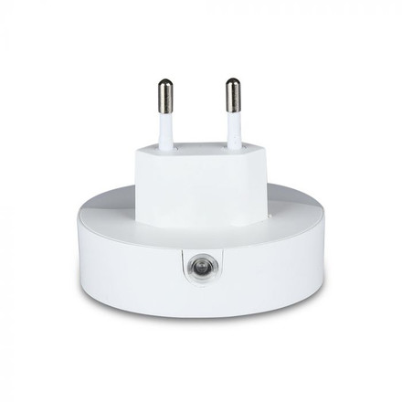 SKU 505 LED Нощна Лампа За Контакт С USB Кръгла 3000K с марка V-TAC