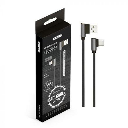 1 M Type C USB Cable Black - Diamond Series 