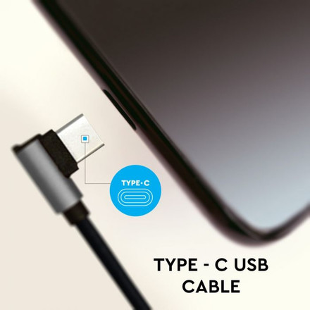 1 M Type C USB Cable Black - Diamond Series 
