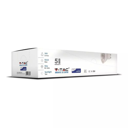 LED Крушка SAMSUNG CHIP - GU10 5W White Plastic  3000K 12Pcs/Pack