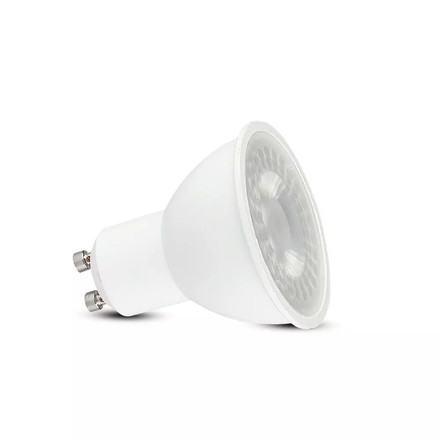 LED Крушка GU10 5W 3000К Пластик Бяла 12бр/сет SKU 10812 V-TAC