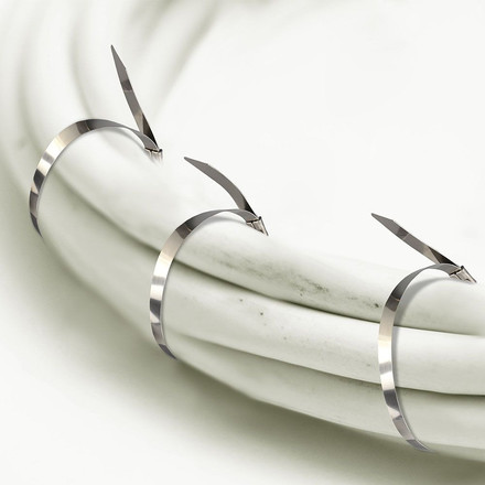 SKU 11191 Кабелна Превръзка Стомана - 4.6*350mm 100бр. Опаковка с марка V-TAC