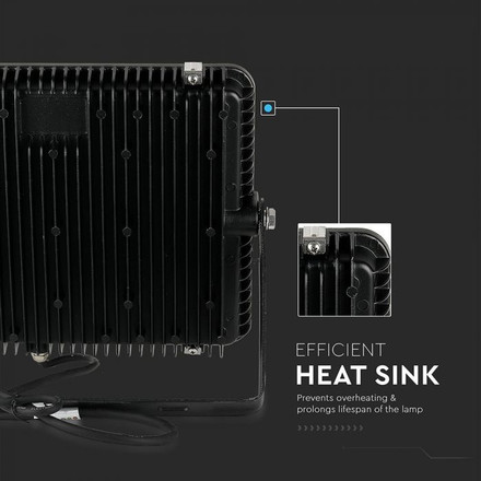 LED Прожектор 150W 3000К SAMSUNG ЧИП ЧерноТяло SKU 475 V-TAC
