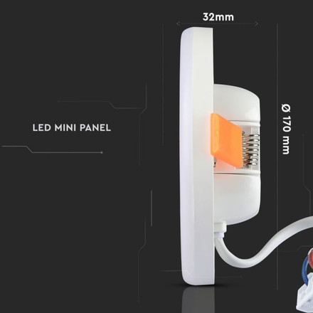 18W LED Adjustable Panel SAMSUNG CHIP Round 6400K