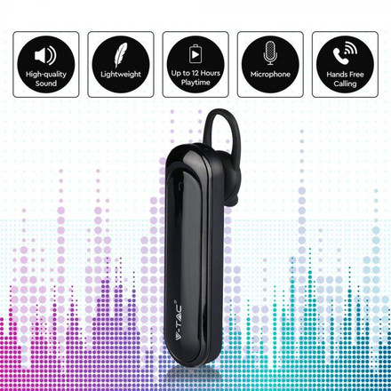 SKU 7702 Bluetooth Слушалка 170mAh Черна с марка V-TAC