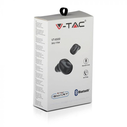 SKU 7704 Bluetooth Слушалка 55mAh Черна с марка V-TAC