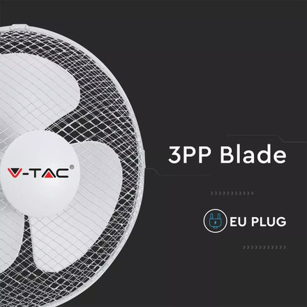 SKU 7925 40W Вентилатор Бял Настолен 16` с марка V-TAC