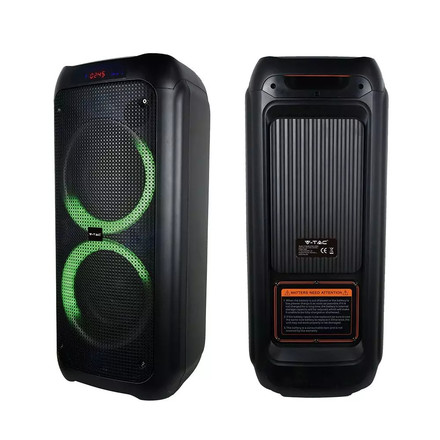 SKU 8980 400W Колона С 1 Жичен Микрофон RF Контрол 2*8inch с марка V-TAC