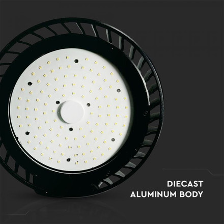 LED Highbay SAMSUNG CHIP - 100W ALU Black Body  120LM/W 4000K