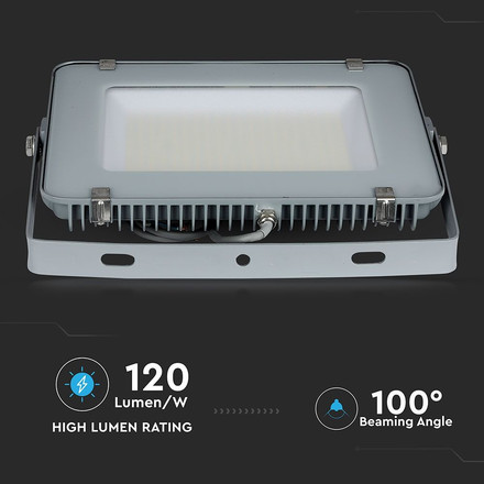 200W LED Floodlight SMD SAMSUNG CHIP SLIM Grey Body 4000K 120LM/W