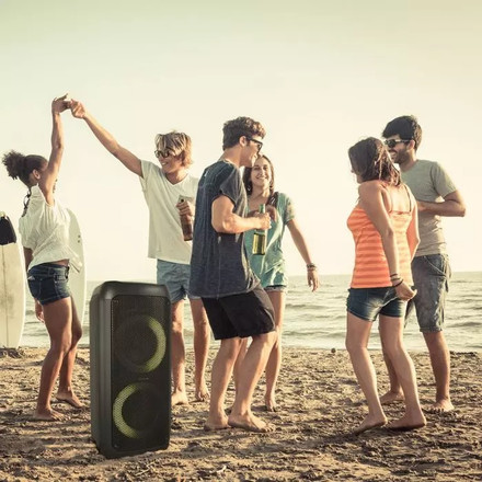 SKU 8981 35W Презараждаема Колона С 1 Жичен Микрофон RF Контрол RGB 2*6.5 inch с марка V-TAC