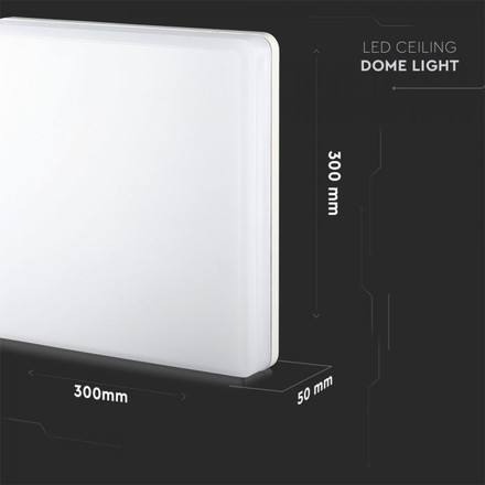 25W LED Ceiling Light SAMSUNG CHIP Frameless Square 3000K  IP44 120LM/W