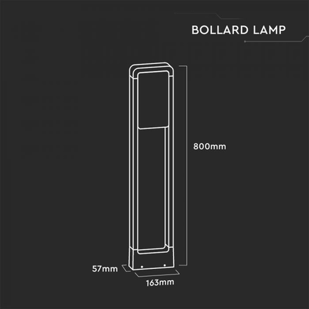 10W LED Bollard Lamp SAMSUNG CHIP White Body IP65 4000K