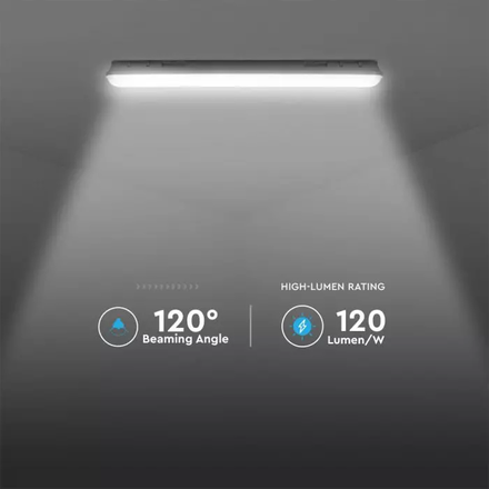 SKU 20204 LED Влагозащитено Тяло M-Серия 1200мм 36W 6400K Прозрачно 120LM/W с марка V-TAC