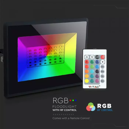 LED Прожектор с дистанционно 30W RGB SKU 5995 V-TAC