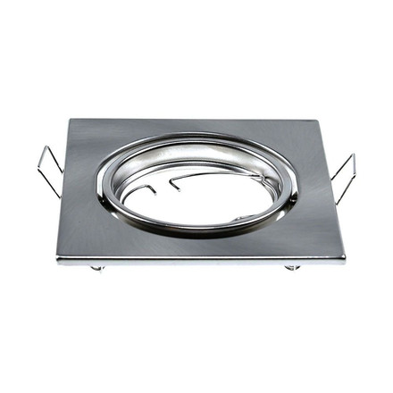 SKU 8942 GU10 Корпус Луна Квадрат Сатен Никел 2бр/кутия 82Х82 с марка V-TAC