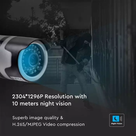 SKU 8987 IP WIFI Камера B07 3MP IP65 с марка V-TAC