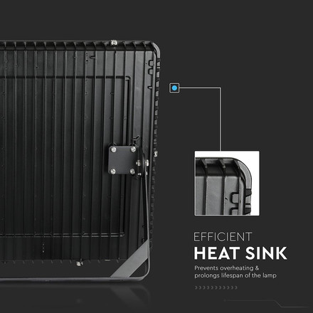 LED Прожектор 1000W 4000К 120LM/W SAMSUNG ЧИП Черно Тяло SKU 968 V-TAC