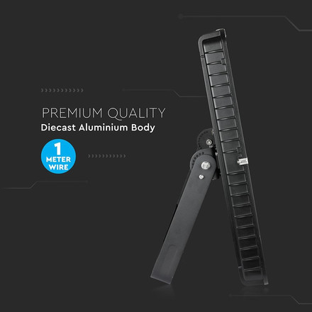 LED Прожектор 1000W 4000К 120LM/W SAMSUNG ЧИП Черно Тяло SKU 968 V-TAC