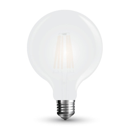 LED Крушка Е27 7W Filament G125 Матирано Покритие 2700K SKU 7189 V-TAC