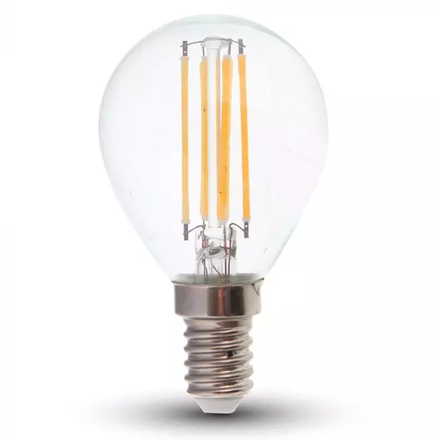 LED Bulb - 6W Filamen E14 P45 Clear Cover 2700K 130LM/W