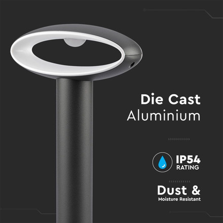 SKU 5154 9W Наземна Градинска Лампа Тъмно Сиво 3000К IP54 с марка V-TAC