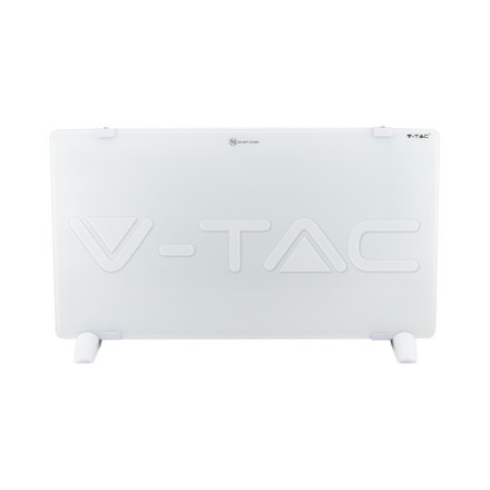 SKU 8661 2000W Конвектор Стъкло Алуминиев Нагряващ Елемент Бяла IP24 с марка V-TAC