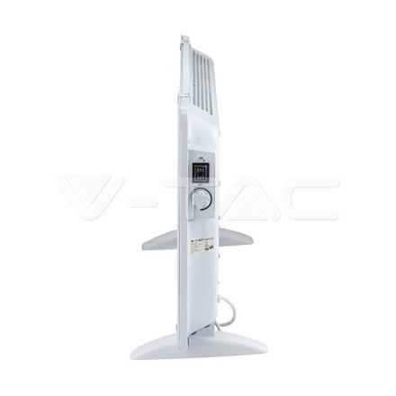 SKU 8661 2000W Конвектор Стъкло Алуминиев Нагряващ Елемент Бяла IP24 с марка V-TAC