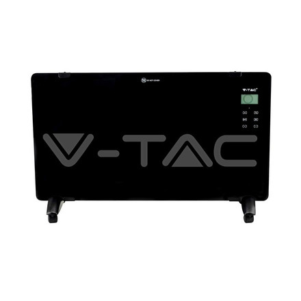 2000W Конвектор с дистанционно и колелца черен цвят SKU 8664 V-TAC