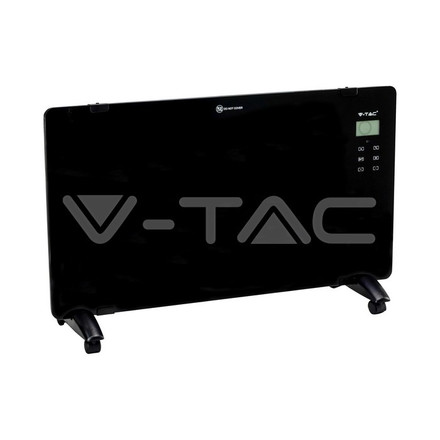 2000W Конвектор с дистанционно и колелца черен цвят SKU 8664 V-TAC