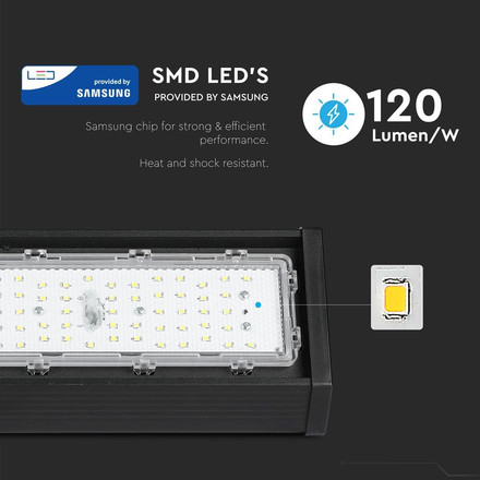 SKU 894 LED Линейна Камбана SAMSUNG ЧИП - 150W Черно Тяло 6400К 120LM/W с марка V-TAC