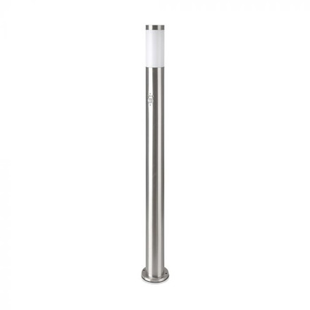 E27 Bollard Lamp 110CM With PIR Sensor Stainless Steel Satin Nickel IP44