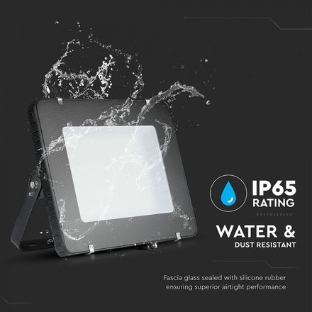 400W LED Floodlight SMD SAMSUNG CHIP SLIM Black Body 6400K 120LM/W