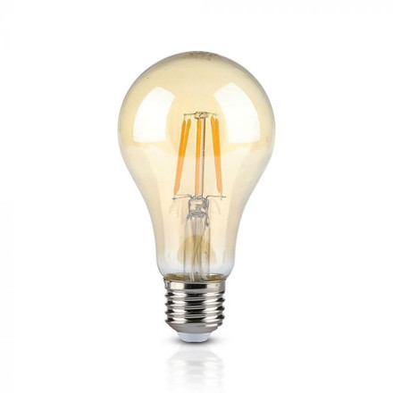 LED Bulb - SAMSUNG CHIP Filament 4W E27 A60  Amber Cover 2200K