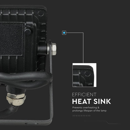 LED Прожектор 10W 4000К SAMSUNG ЧИП Черно Тяло SKU 425 V-TAC