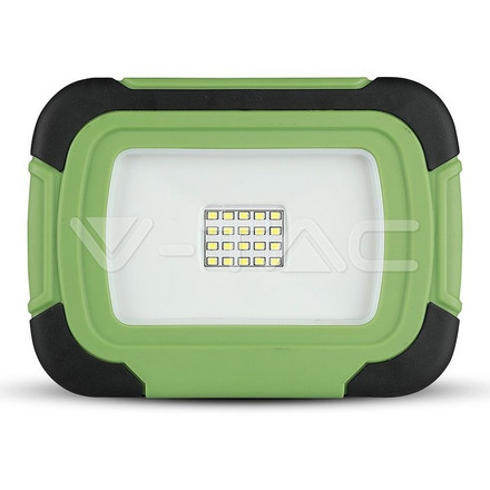 LED Прожектор с батерия 10W 6400К IP44 Презаредим SAMSUNG ЧИП SKU 503 V-TAC