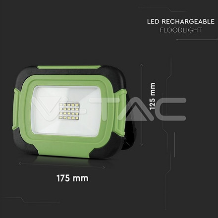 20W LED Floodlight Rechargeable SAMSUNG CHIP IP44 6400