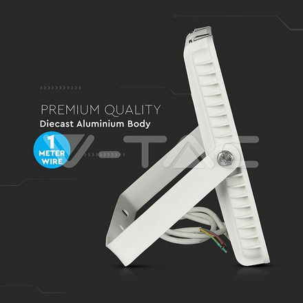 LED Прожектор 150W 3000К SAMSUNG ЧИП Бяло Тяло SKU 478 V-TAC