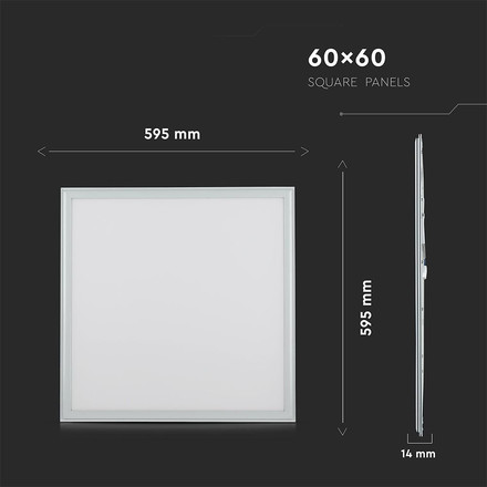 LED Panel Light SAMSUNG CHIP 45W 600 x 600 mm 3000K Incl Driver 6PCS/SET