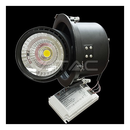 SKU 1168 25W LED Луна COB Променлив Ъгъл Черно Тяло 5000К с марка V-TAC