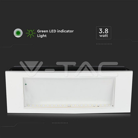SKU 899 3.8W LED Евакуационно Тяло 6000К IP20 с марка V-TAC