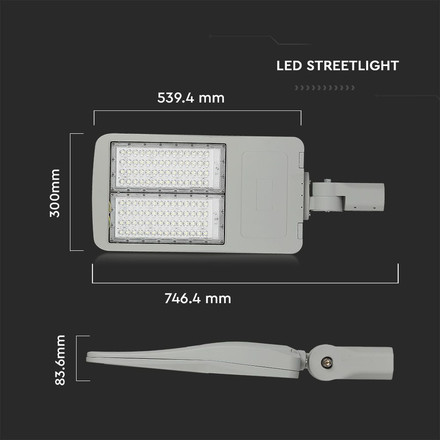 LED Street Light SAMSUNG CHIP - 150W 5000K Clas I Aluminium  Dimmable 140LM/W